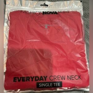 Fashion Nova Men's Vibrant Red Everyday Tee